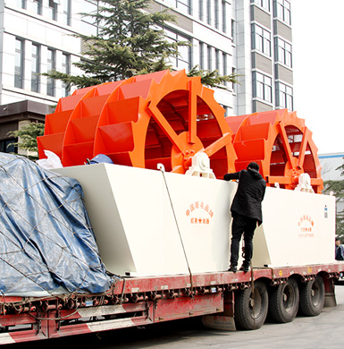 三排輪斗式洗石機(jī)