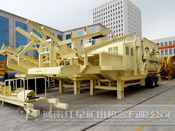 鵝卵石移動(dòng)式破碎機(jī)