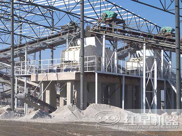 煤矸石破碎工藝現(xiàn)場(chǎng)