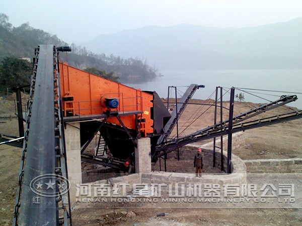 破碎工藝現(xiàn)場