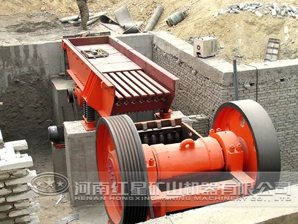 石灰石破碎工藝作業(yè)現(xiàn)場(chǎng)