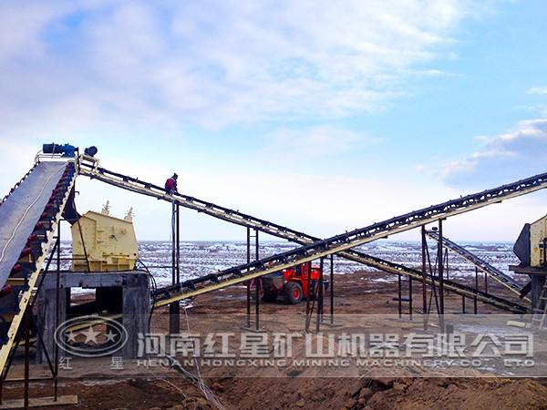 碎石生產(chǎn)線現(xiàn)場