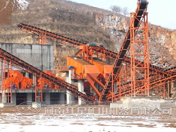 破碎流程現(xiàn)場