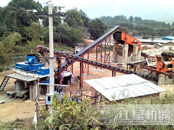 低能耗制砂機作業(yè)現(xiàn)場