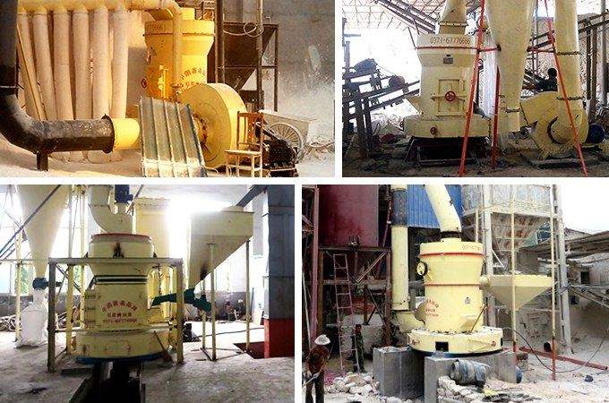 作業(yè)現(xiàn)場的雷蒙磨粉機(jī)