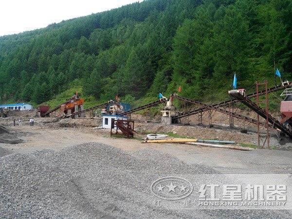 制砂生產線作業(yè)現(xiàn)場
