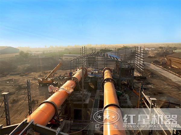 環(huán)保石灰窯安裝現(xiàn)場