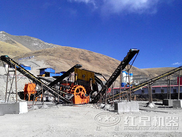 洗石機作業(yè)現(xiàn)場