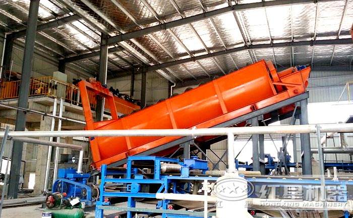 螺旋分級機作業(yè)現(xiàn)場