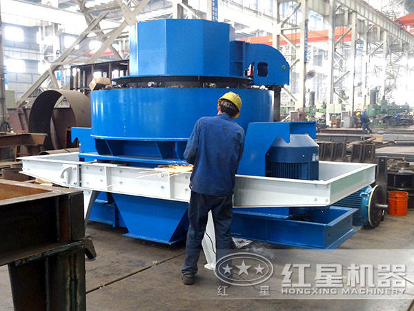 沖擊式碎石機(jī)加工現(xiàn)場