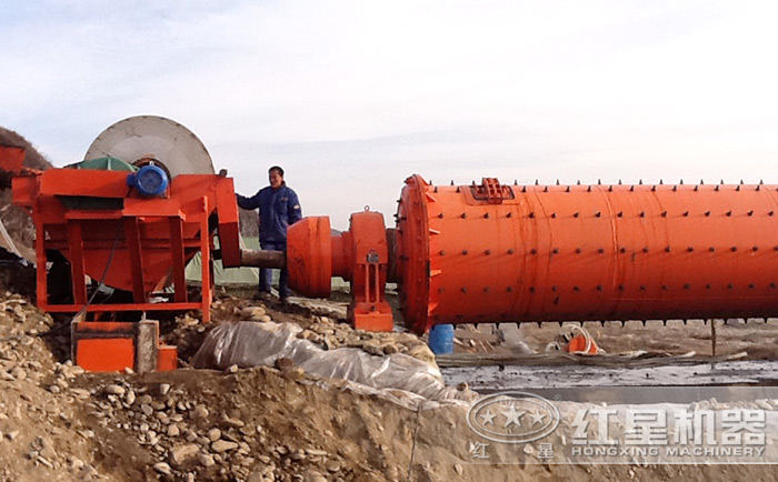 磁選機(jī)作業(yè)現(xiàn)場(chǎng)