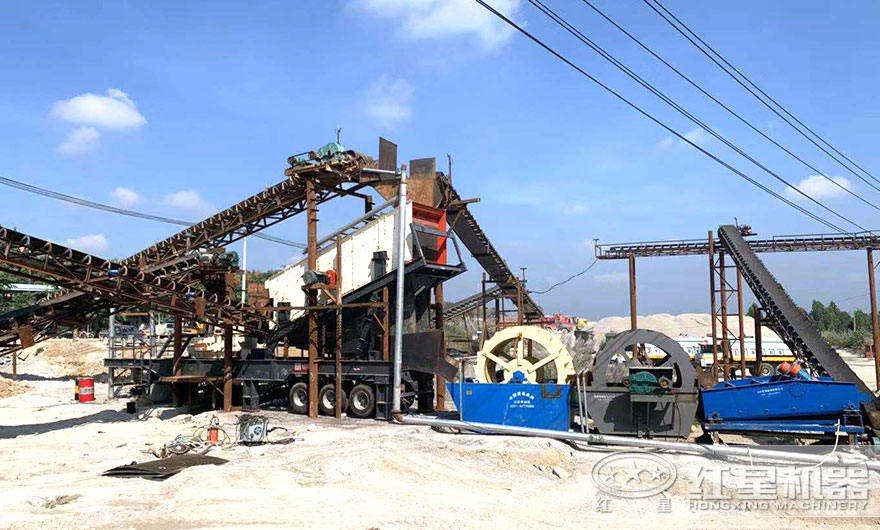 時產(chǎn)200噸輪斗式洗砂機生產(chǎn)線（高清版現(xiàn)場視頻）