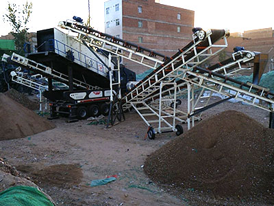 甘肅500t/h建筑垃圾移動(dòng)破碎生產(chǎn)線(xiàn)