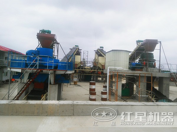 制砂生產(chǎn)線作業(yè)現(xiàn)場(chǎng)