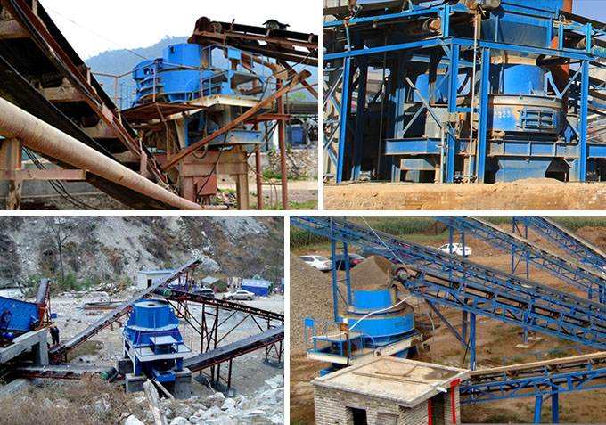 制砂機(jī)作業(yè)現(xiàn)場(chǎng)拼圖