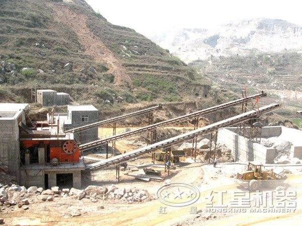 巖石破碎現(xiàn)場