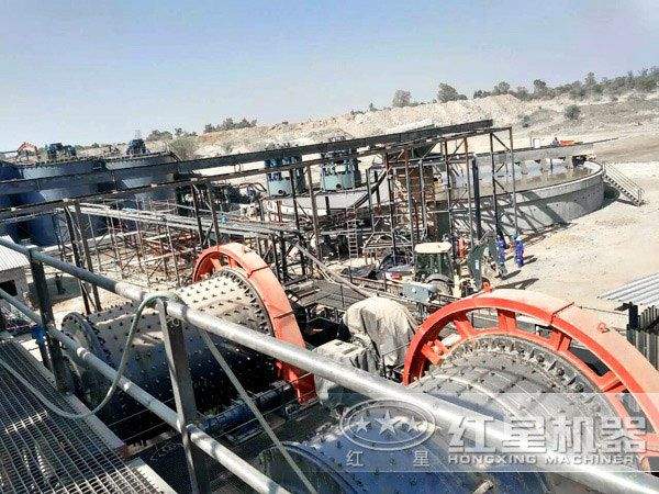 選礦生產線中的攪拌桶設備