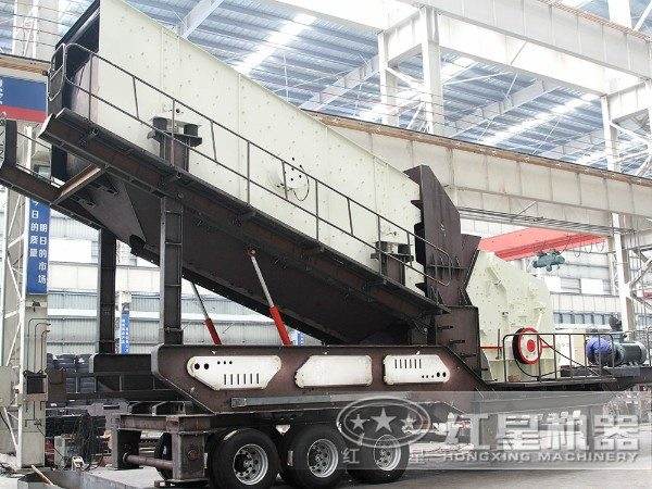 反擊式破碎機與移動式破碎機組合圖