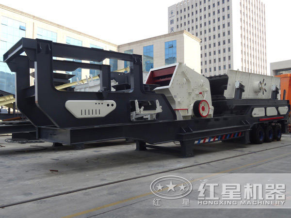 反擊式破碎機和移動式破碎機組合圖