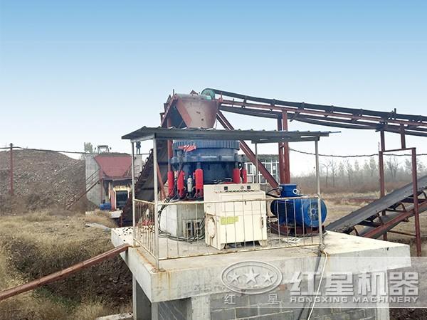 玄武巖制砂生產(chǎn)線現(xiàn)場