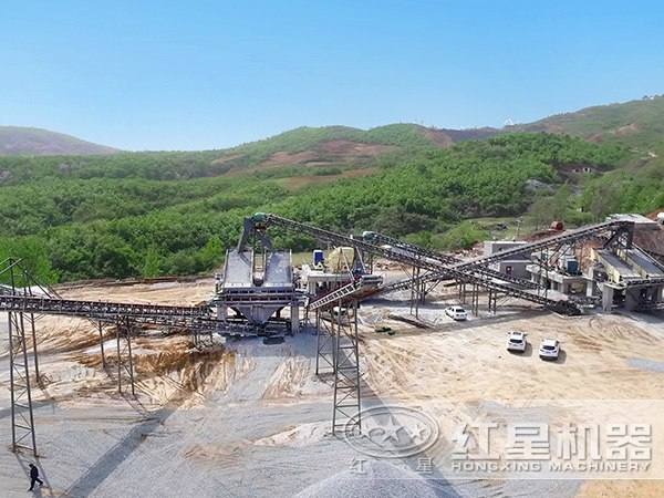 紅星為河北某客戶配置的環(huán)保石子破碎生產(chǎn)線