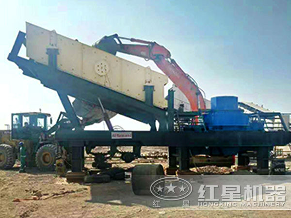 車載式流動(dòng)打沙機(jī)工作現(xiàn)場(chǎng)圖