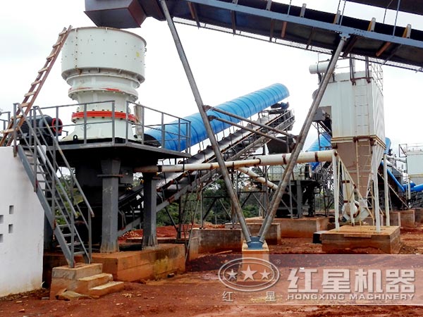 SC圓錐破碎機(jī)破碎現(xiàn)場