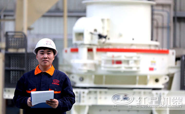 巖石打沙機(jī)生產(chǎn)車間