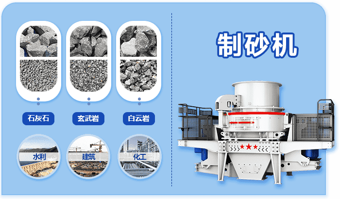 河卵石制砂機設備將河卵石制成不同規(guī)格的骨料
