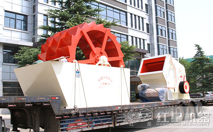 紅星槽式洗砂機(jī)發(fā)貨現(xiàn)場