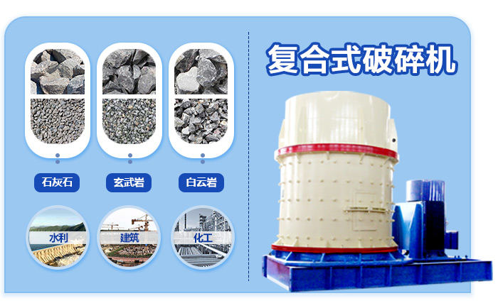 復合式破碎機破碎物料及應(yīng)用