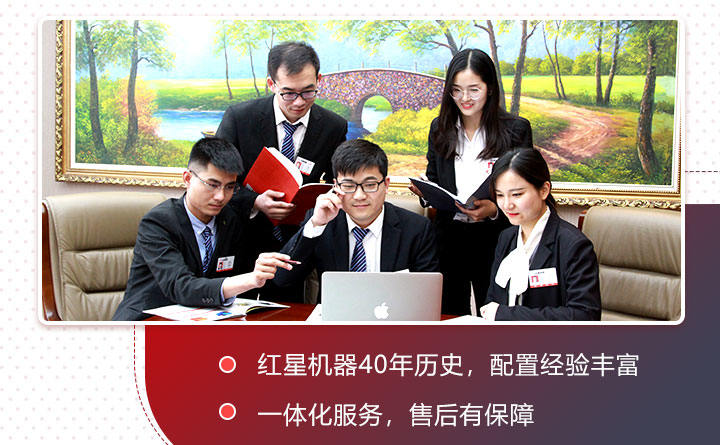 紅星技術(shù)人員與客戶探討方案圖