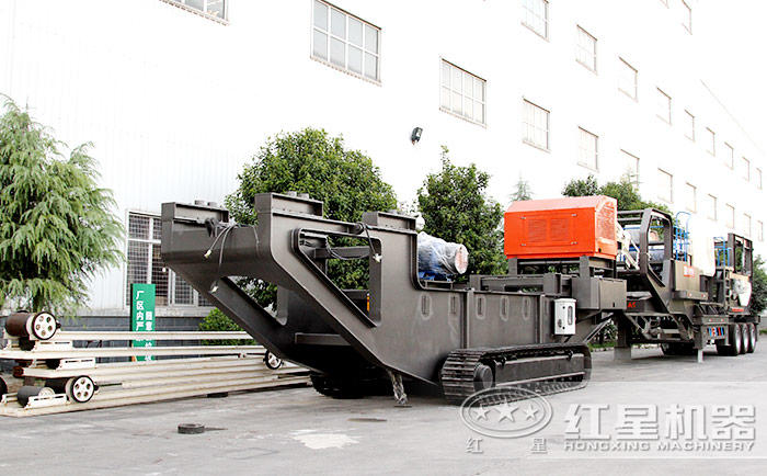 紅星履帶式建筑垃圾粉碎機生產(chǎn)廠家