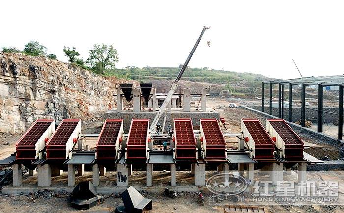 紅星制砂生產(chǎn)線安裝現(xiàn)場(chǎng)