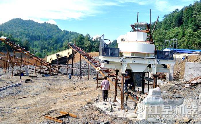 VSI制砂機(jī)安裝現(xiàn)場(chǎng)