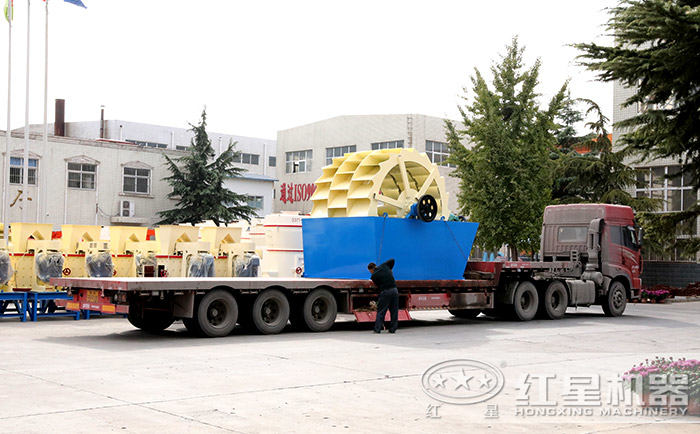 花崗巖洗砂機發(fā)貨現(xiàn)場