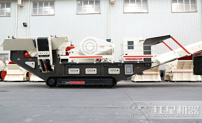 履帶式移動(dòng)垃圾破碎站