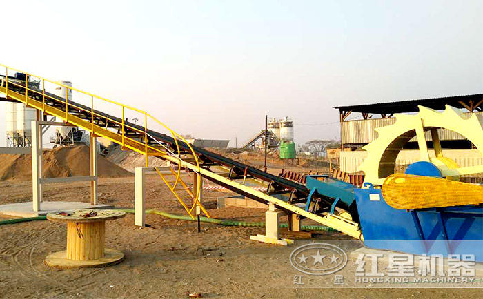 三輪洗砂機現(xiàn)場