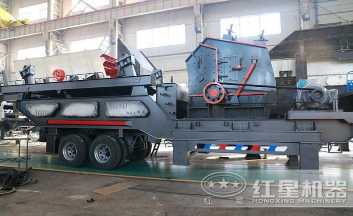 車載移動(dòng)碎石機(jī)搭配反擊破圖