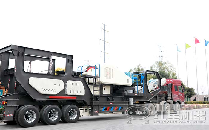 輪胎式一體式流動粉沙機