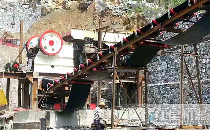 CJ系列歐版鄂式碎石機現(xiàn)場