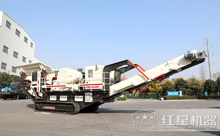 履帶式移動(dòng)建筑垃圾破碎機(jī)