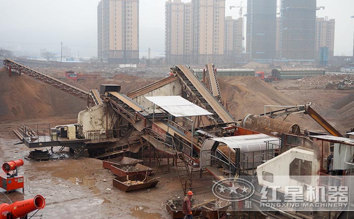 湖南株洲建筑垃圾處理現(xiàn)場(chǎng)