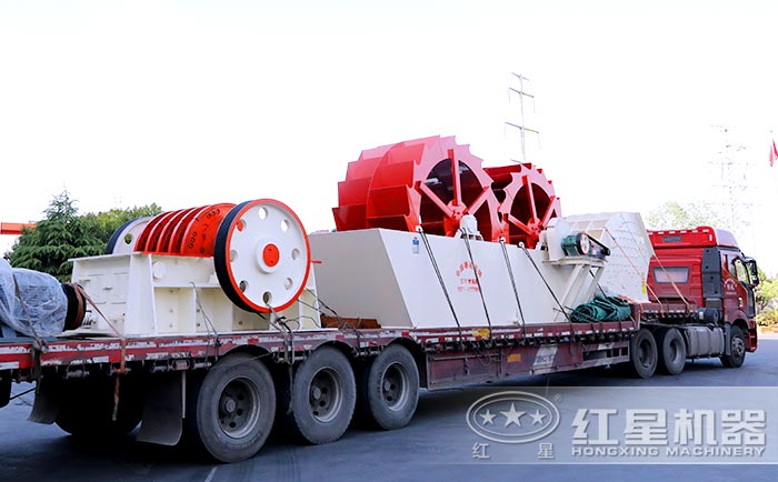 紅星河沙洗沙設(shè)備發(fā)貨現(xiàn)場