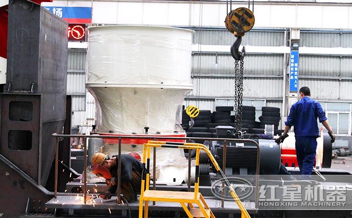 配置圓錐破的流動碎石機