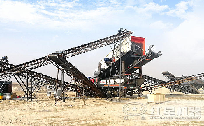 移動(dòng)制沙機(jī)現(xiàn)場(chǎng)