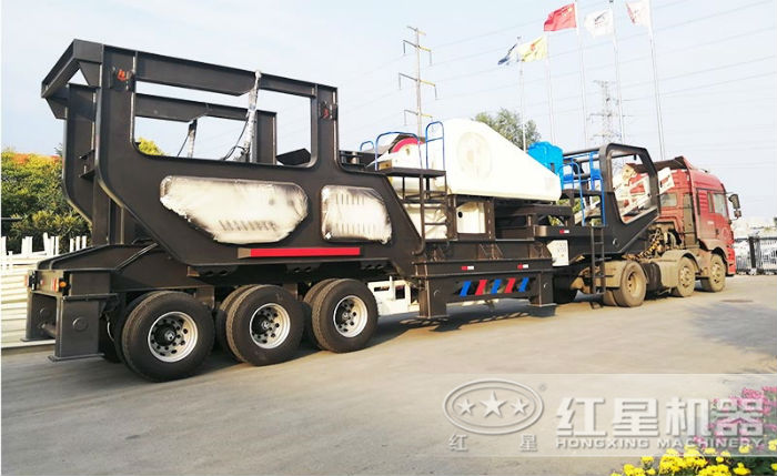 整套大型移動制砂機設(shè)備發(fā)貨