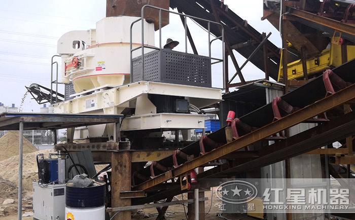 制砂機(jī)現(xiàn)場