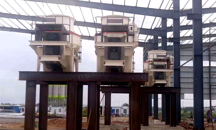 制砂機現(xiàn)場