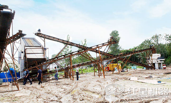 制砂生產(chǎn)線安裝、調(diào)試現(xiàn)場